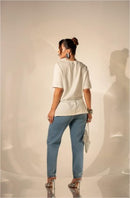 T-Shirt ISA com Fenda Lateral