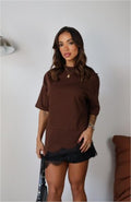 T-Shirt Renda Assimétrica Premium