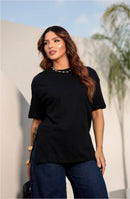 T-Shirt ISA com Fenda Lateral