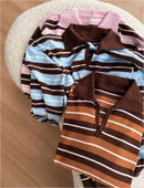 Tricô 3 Listras Gola Zara